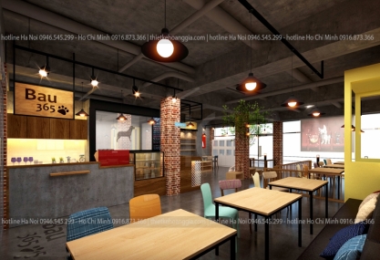 Thiết kế quán cafe Bau 365 - chị My